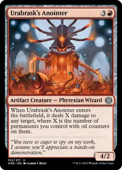 NM Foil Urabrask's Anointer, MTG, Phyrexia: One, Magic the Gathering, 152 - Image 1