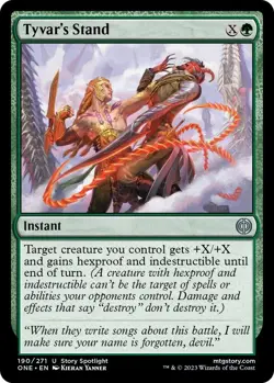 NM Foil Tyvar's Stand, MTG, Phyrexia: One, Magic the Gathering, 190 - Image 1