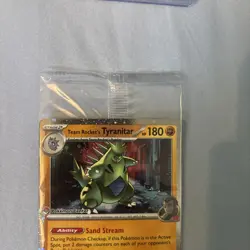 Pokemon TCG Team Rockets Tyranitar Pokemon Center Promo SEALED NM - Image 2