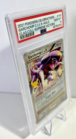 2021 POKEMON CELEBRATIONS CLASSIC COLLECTION 145 GARCHOMP C LV.X-HOLO PSA 10 - Image 3