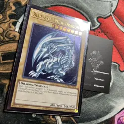 YuGiOh Blue-Eyes White Dragon OP28-EN001 Ultimate Rare OTS Pack 28 NM - Image 2