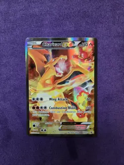 Pokemon TCG Charizard EX Black Star Full Art Holo Promo Card #XY121 LP - Image 1