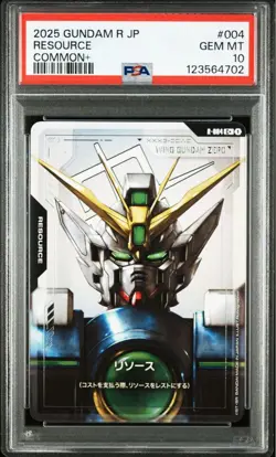 GUNDAM Resource PSA10 Card 004 702 Model R JP Gem MT Collectible Trading Card - Image 2