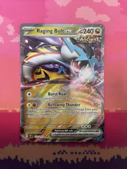 Pokemon Card Raging Bolt ex 123/162 Temporal Forces Ultra Rare Near Mint - Image 1