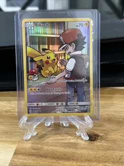 Pokemon Pikachu TCG Sun & Moon Cosmic Eclipse Holo Card 241/236 Secret Rare - Image 1
