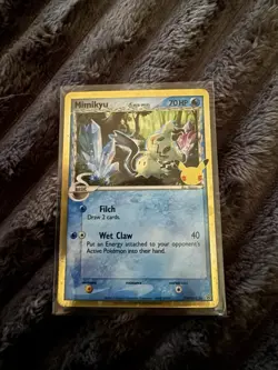 Pokemon TCG Card Celebrations Mimikyu Delta Species SWSH136 Black Star Promo NM - Image 2