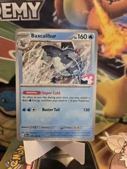 Pokemon TCG Baxcalibur Holo Rare Card 60/193 Paldea Evolved Stamp Near Mint - Image 1