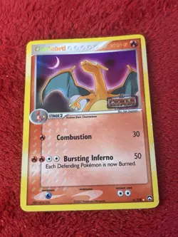 Charizard 6/108 Power Keepers Reverse Holo Pokemon Card Played Stamped - Image 1