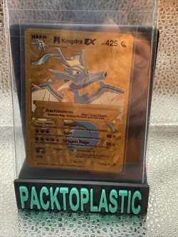2024 Fan Art Gold Pokemon Card Mega Kingdra EX HP 425 159/300 P1 - Image 1