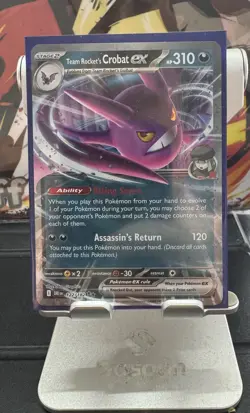 Pokemon TCG - Crobat EX - Destined Rivals Holo Card - 122/182 [PACK FRESH] - Image 3