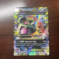 Pokemon XY Ancient Origins M Tyranitar EX 43/98 Ultra Rare Holo Foil TCG Card - Image 1