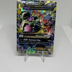 Pokemon XY Ancient Origins M Tyranitar EX 43/98 Ultra Rare Holo Foil TCG Card - Image 3