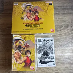 ONE PIECE CARD GAME: KINGDOMS OF INTRIGUE BOOSTER BOX & DOUBLE PACK OP04 COMBO - Image 1