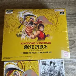 ONE PIECE CARD GAME: KINGDOMS OF INTRIGUE BOOSTER BOX & DOUBLE PACK OP04 COMBO - Image 2