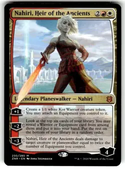 Zendikar Rising Magic: The Gathering Nahiri, Heir of the Ancients MTG NM - Image 1