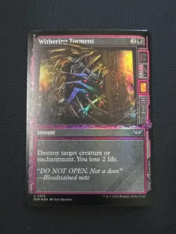 Withering Torment (Showcase) Duskmourn: House of Horror Foil MTG - Image 1