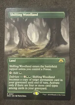 MTG - Shifting Woodland - 357 Borderless Rare - Magic - Modern Horizons 3 - Image 1
