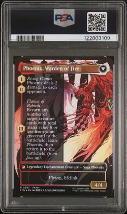 2025 MTG FINAL FANTASY JOSHUA, PHOENIX'S DOMINANT/PHOENIX, WARDEN OF FIRE PSA 9 - Image 2