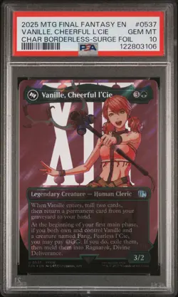 2025 MTG FINAL FANTASY #0537 VANILLE, CHEERFUL L'CIE PSA 10 - Image 1