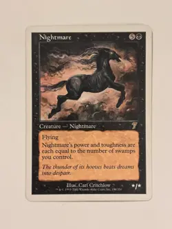 Nightmare 7th Edition Magic the Gathering MTG - Image 1