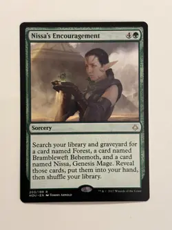 Nissa's Encouragement Hour of Devastation Magic the Gathering MTG - Image 1