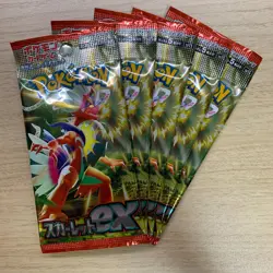 5 Set Scarlet EX SV1S Pokemon Card Booster Pack Japanese Sealed - Image 1