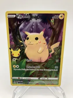 Pokemon TCG Pikachu 5/25 - Celebrations Full Art Holo 25th Anniversary - Image 1