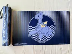 Pokemon 2023 Worlds Yokohama Playmat And Storage Bag Pikachu & Lapras - Image 1