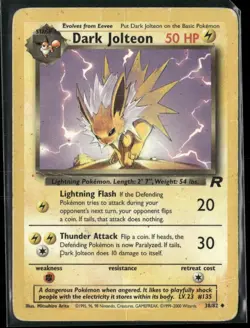 1999-2000 Pokemon Team Rocket Regular Uncommon #38 Dark Jolteon - Image 1
