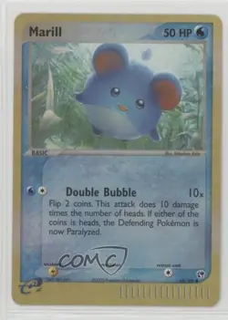 Marill Reverse Foil Pokemon EX Sandstorm #68 2003 - Image 1