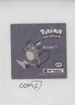 Raichu Artbox Pokemon Stickers Series 1 Prizm #Pr40 1999 - Image 2