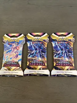 Pokemon TCG Astral Radiance Sleeved (3) Booster Packs New/sealed 820650850240 - Image 2