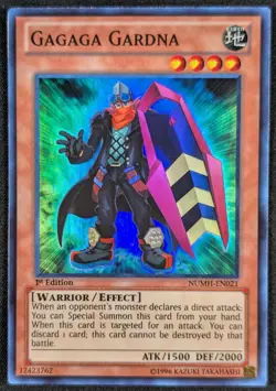 Gagaga Gardna 1996 1st Edition Super Rare Holo Yugioh Card NUMH-EN021 (NM) - Image 1