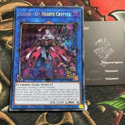 YuGiOh Maliss Q Hearts Crypter 25LP Secret Rare WC 2025 Limited Pack Promo - Image 1