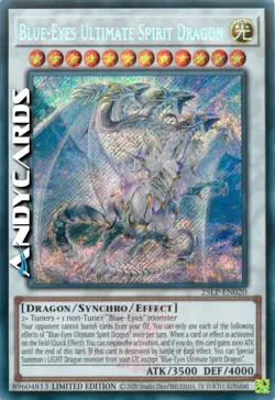 BLUE-EYES ULTIMATE SPIRIT DRAGON • Segreta Emblema • 25LP EN020 • Lim • Yugioh! - Image 1