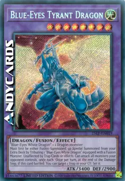 BLUE-EYES TYRANT DRAGON • Segreta Emblema • 25LP EN019 • Lim • Yugioh! ANDYCARDS - Image 1