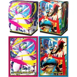 Pokemon Card Deck case & Sleeves Deck shield Mega symphonia & Mega Brave 4 Set - Image 2