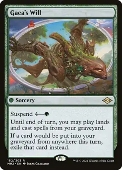 Gaea's Will Modern Horizons 2 Magic MTG Sorcery CARD 1x (162/303) - Image 1