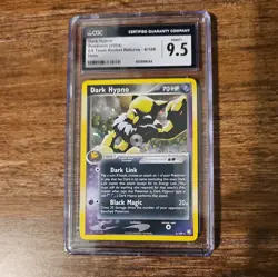CGC 9.5 MINT+ Dark Hypno 2004 EX Team Rocket Returns 6/109 Holo Pokemon Card psa - Image 1