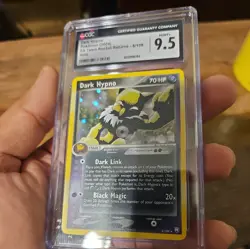 CGC 9.5 MINT+ Dark Hypno 2004 EX Team Rocket Returns 6/109 Holo Pokemon Card psa - Image 4