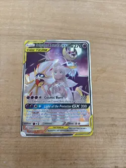 Pokemon TCG Solgaleo and Lunala GX Tag Team Full Art Secret Rare Card 216/236 - Image 1