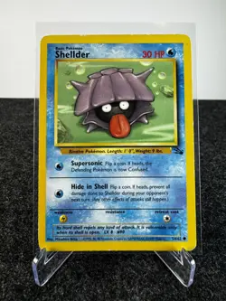 Shellder 54/62 Fossil Set 1st Edition Vintage 1999 Pokemon Card - Image 1