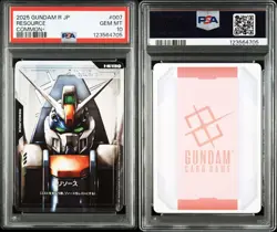 GUNDAM PSA10 GEM MT 10 2025 GUNDAM R JP Resource Card #007 Trading Card Limited - Image 1