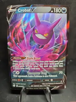 Crobat V 44/72 Shining Fates Pokemon Card Holo Ultra Rare🔥 - Image 1