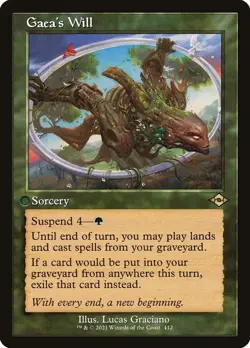FOIL Gaea's Will Modern Horizons 2 Magic MTG Sorcery CARD 1x (412) - Image 1