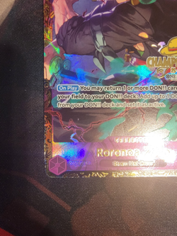 One Piece TCG Roronoa Zoro OP09-076 Top 16 Regional Championship Card - Image 5