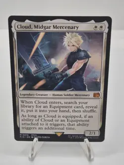 Cloud, Midgar Mercenary MTG x Final Fantasy VII M0010 FFXIV Magic Card NM 2025 - Image 2