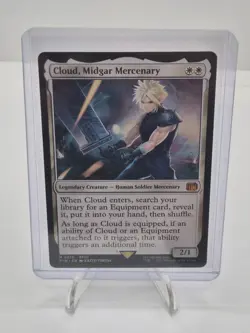 Cloud, Midgar Mercenary MTG x Final Fantasy VII M0010 FFXIV Magic Card NM 2025 - Image 5