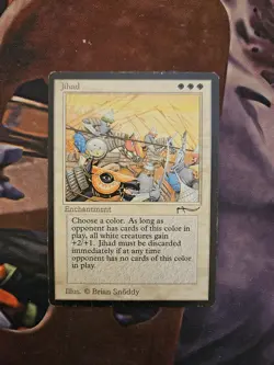 MTG JIHADD Arabian Nights Vintage White Rare MP - Image 1