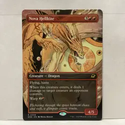 MTG Nova Hellkite Borderless Magic: The Gathering Edge of Eternities Rare #0309 - Image 1